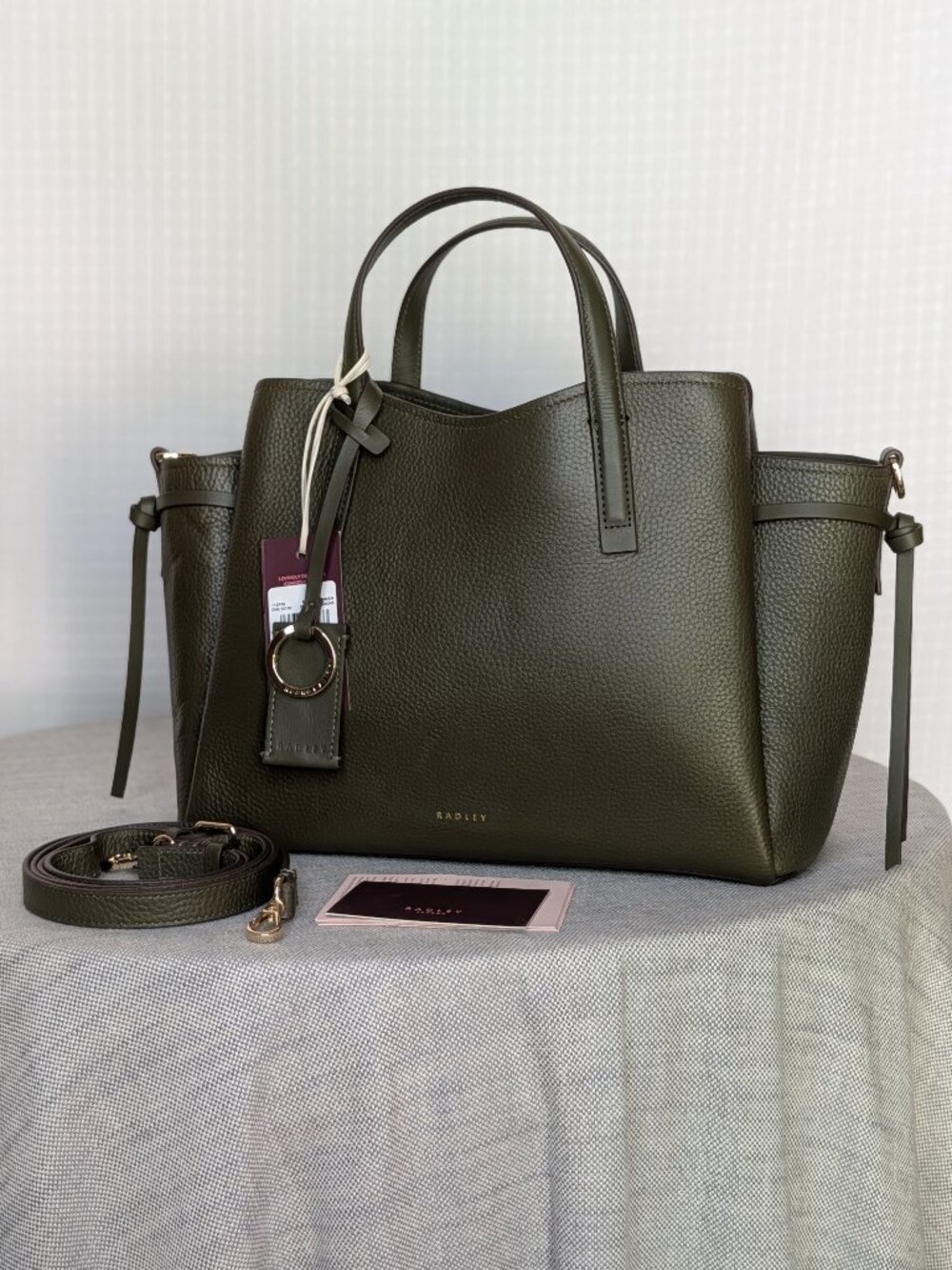 NWT Radley London Blake Gardens Large Grab Bag – Pine Green